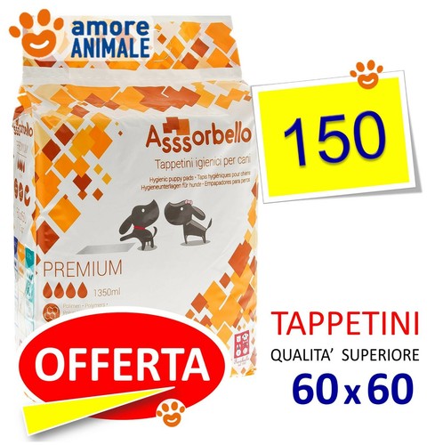 150 tappetini assorbello - 150,